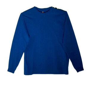 𝅺CARHARTT Mens Pullover, Size L Tall, Cobalt Blue.